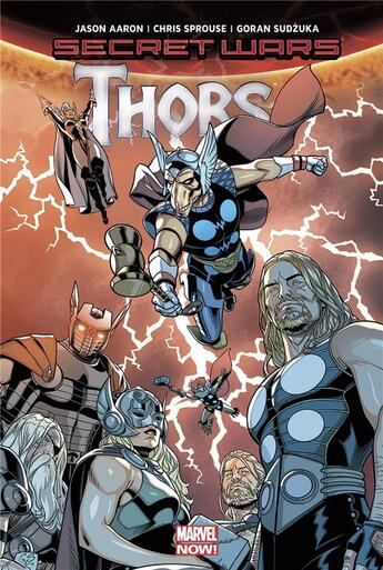 Couverture du livre « Secret wars : Thors » de Chris Sprouse et Jason Aaron aux éditions Panini