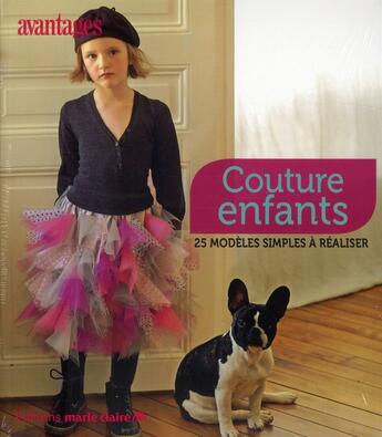 Couverture du livre « Couture enfants ; 25 modèles simples à réaliser » de  aux éditions Marie-claire