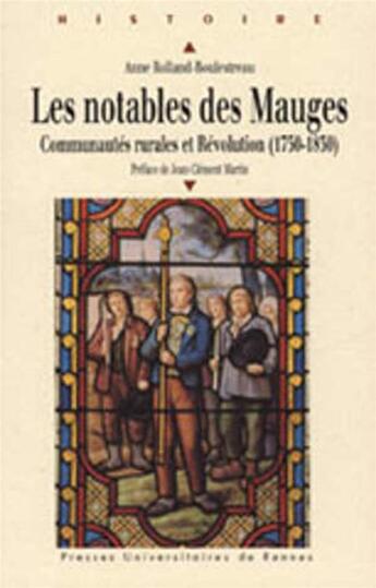 Couverture du livre « Notables des Mauges » de  aux éditions Pu De Rennes