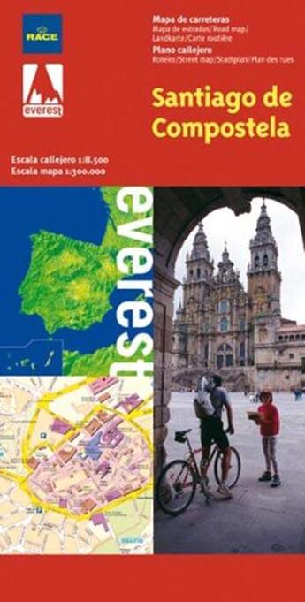 Couverture du livre « Santiago de compostela con mapa provincial » de  aux éditions Everest