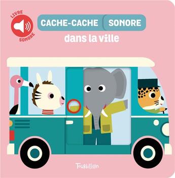 Couverture du livre « Cache-cache sonore - les animaux de la savane » de Edouard Manceau aux éditions Tourbillon