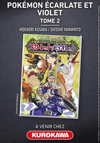 Couverture du livre « Pokémon Ecarlate et Violet - tome 2 » de Hidenori Kusaka et Satoshi Yamamoto aux éditions Kurokawa