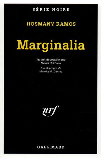 Couverture du livre « Marginalia » de Hosmany Ramos aux éditions Gallimard