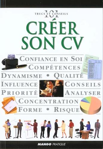 Couverture du livre « Creer son cv » de Howard Simon aux éditions Mango