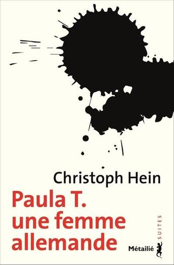 Couverture du livre « Paula T. une femme allemande » de Christoph Hein aux éditions Metailie