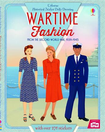 Couverture du livre « Historical sticker dolly dressing ; wartime fashion » de Rosie Hore et Elena Selivanova aux éditions Usborne