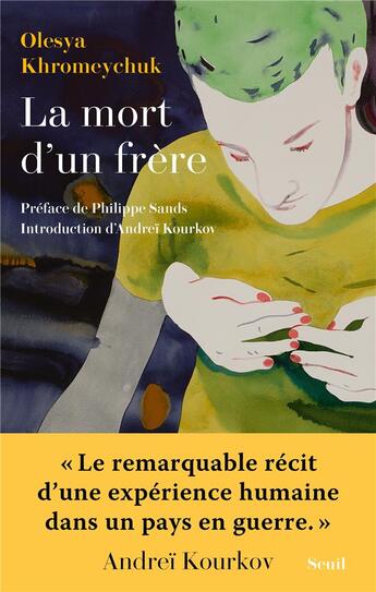 Couverture du livre « La mort d'un frère » de Olesya Khromeychuk aux éditions Seuil