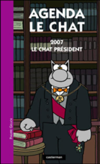 Couverture du livre « Le chat ; mini agenda (édition 2007) » de Philippe Geluck aux éditions Casterman