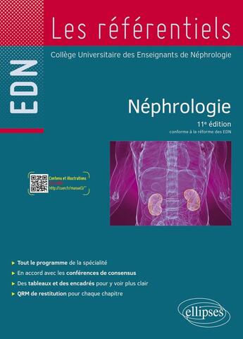 Couverture du livre « Néphrologie (11e édition) » de College Universitaire Des Enseignants De Nephrologie aux éditions Ellipses