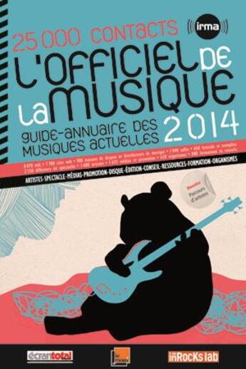 Couverture du livre « L'officiel de la musique (édition 2014) » de  aux éditions Irma