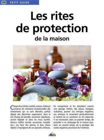 Couverture du livre « Les rites de protection de la maison » de  aux éditions Aedis