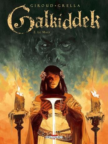 Couverture du livre « Galkiddek Tome 2 : le mage » de Frank Giroud et Paolo Grella aux éditions Delcourt