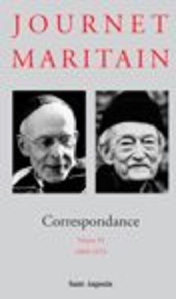 Couverture du livre « Correspondances Tome 6 » de Jacques Maritain et Charles Journet aux éditions Saint Augustin