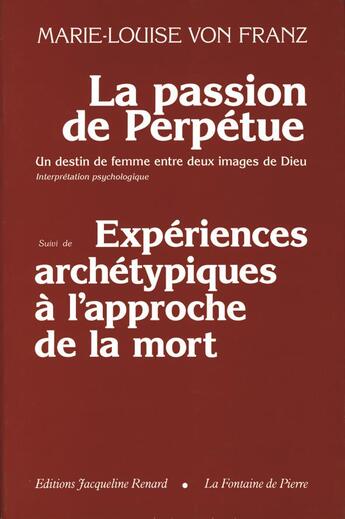 Couverture du livre « La passion de perpetue » de Franz M-L. aux éditions Dauphin