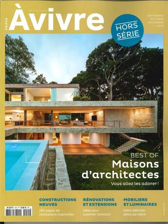 Couverture du livre « Architectures a vivre hs n 44 best of maisons d'architectes - septembre/octobre/novembre 2019 » de  aux éditions Architectures A Vivre