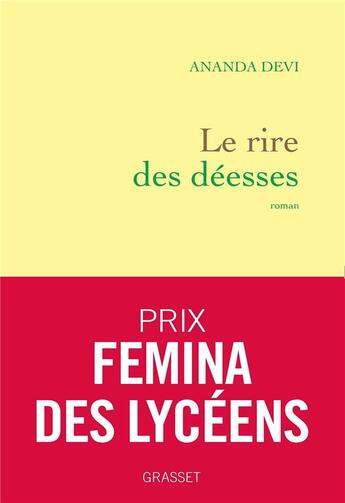 Couverture du livre « Le rire des déesses » de Ananda Devi aux éditions Grasset