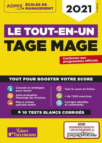 Couverture du livre « Tage mage - le tout-en-un - avec prepmyfuture » de  aux éditions Vuibert