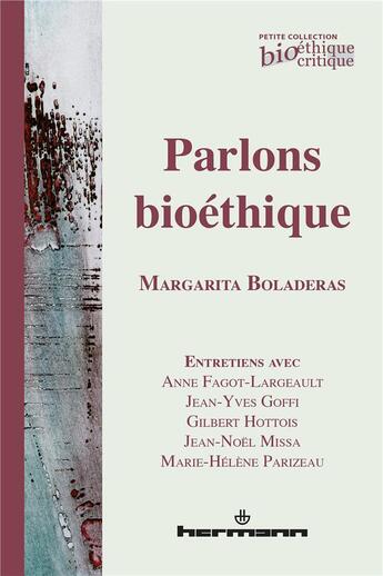 Couverture du livre « Parlons bioethique » de Boladeras Margarita aux éditions Hermann