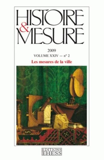 Couverture du livre « Les mesures de la ville » de  aux éditions Ehess