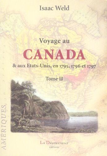 Couverture du livre « Dans les voyages au canada 2 tomes » de  aux éditions La Decouvrance