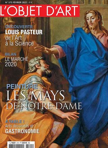 Couverture du livre « La objet da art n 575 - les mays de notre dame - fevrier 2021 » de  aux éditions L'objet D'art