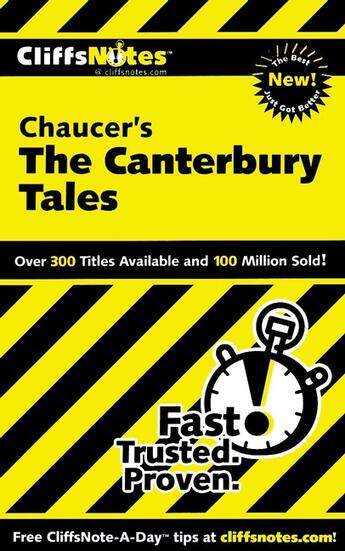 Couverture du livre « CliffsNotes on Chaucer's The Canterbury Tales » de Roberts James L aux éditions Houghton Mifflin Harcourt