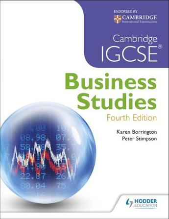 Couverture du livre « Cambridge IGCSE Business Studies 4th edition » de Stimpson Peter aux éditions Hodder Education Digital