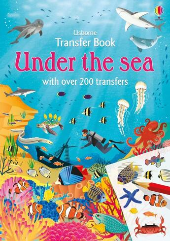 Couverture du livre « Little transfer book ; under the sea » de Fiona Patchett et Mark Ruffle aux éditions Usborne