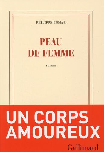 Couverture du livre « Peau de femme » de Philippe Comar aux éditions Gallimard