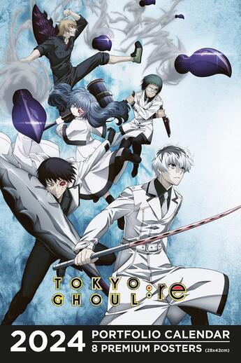 Couverture du livre « Calendrier portfolio 2024 tokyo ghoul re » de  aux éditions Ynnis