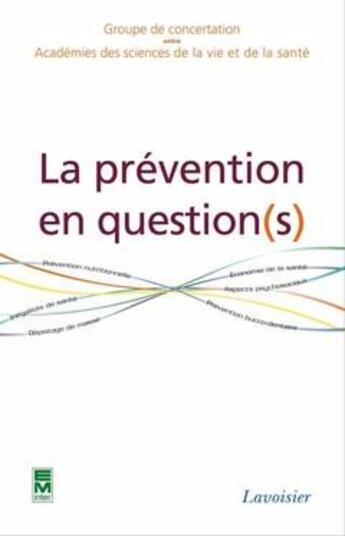 Couverture du livre « La prévention en question(s) » de Gcasvs aux éditions Tec Et Doc