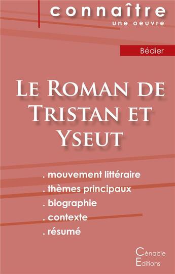 Couverture du livre « Le roman de Tristan et Yseut, de Joseph Bédier » de  aux éditions Editions Du Cenacle