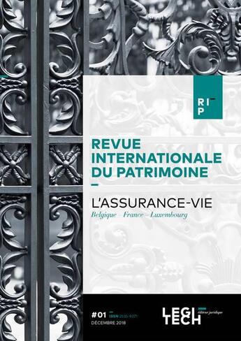 Couverture du livre « Revue internationale du patrimoine - l assurance-vie » de  aux éditions Legitech