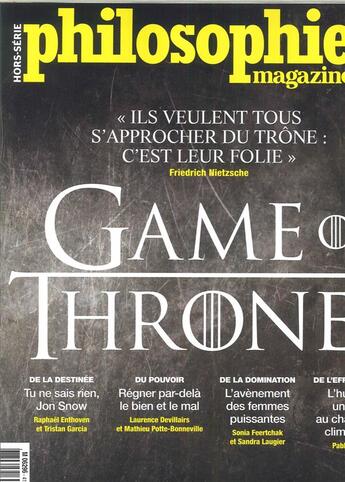 Couverture du livre « Philosophie magazine hs n 41 game of thrones - avril 2019 » de  aux éditions Philo Revue