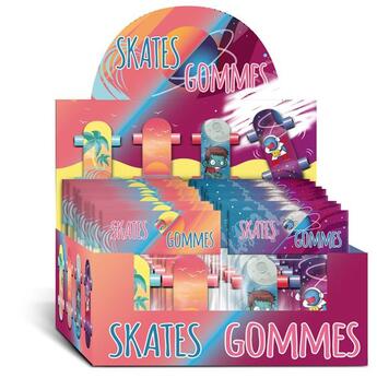 Couverture du livre « Display 24 sachets de 2 skates gommes » de  aux éditions Cartotheque Egg