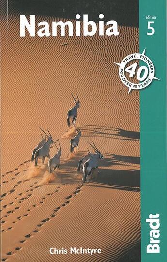 Couverture du livre « NAMIBIA 5TH EDITION » de Chris Mcintyre aux éditions Bradt