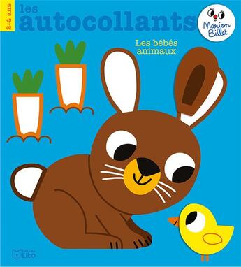 Couverture du livre « Les autocollants Marion Billet : les bébés animaux » de Marion Billet aux éditions Lito