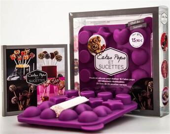 Couverture du livre « Cakes pops et sucettes ; coffret purple » de  aux éditions I2c