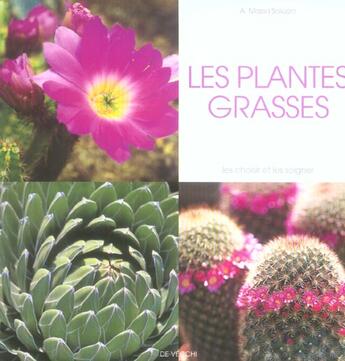 Couverture du livre « Les plantes grasses » de  aux éditions De Vecchi