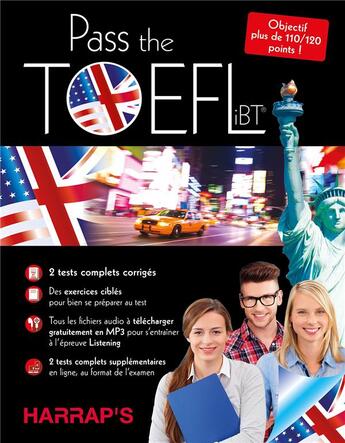 Couverture du livre « Harrap's pass the Toefl » de  aux éditions Harrap's