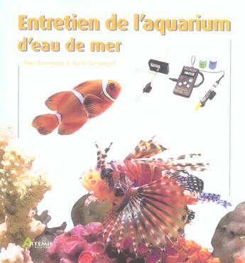 Couverture du livre « Entretien De L Aquarium D Eau De Mer » de Breitenstein/Darmang aux éditions Artemis