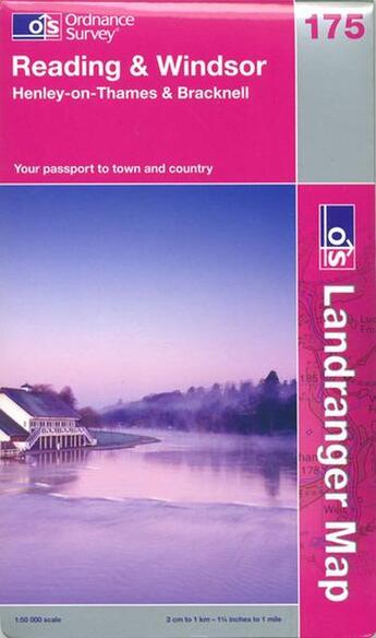 Couverture du livre « Reading & windsor » de  aux éditions Ordnance Survey