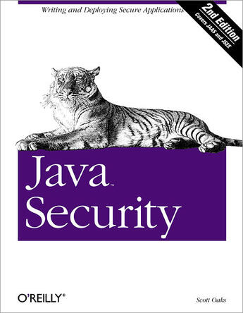 Couverture du livre « Java security 2e edition » de Scott Oaks aux éditions O Reilly & Ass