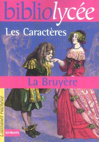 Couverture du livre « Les caractères » de Allegret et Jean De La Bruyere aux éditions Hachette Education