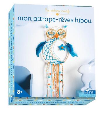 Couverture du livre « Mon attrape-rêves hibou » de Virginie Humbert aux éditions Deux Coqs D'or