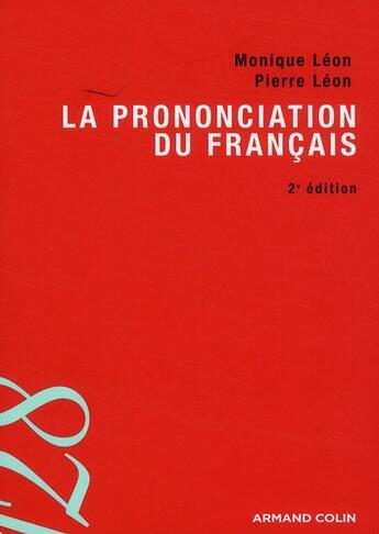 Couverture du livre « La prononciation du francais » de Leon aux éditions Armand Colin