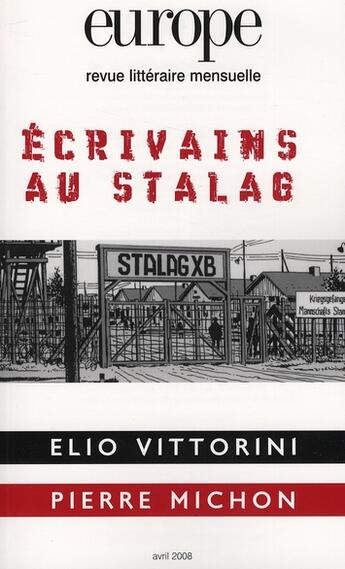 Couverture du livre « Europe t.948 ; écrivains du Stalag » de  aux éditions Revue Europe