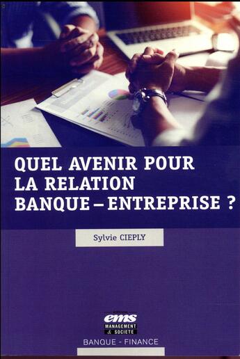 Couverture du livre « Quel avenir pour la relation banque - entreprise ? » de Sylvie Cieply aux éditions Ems