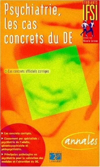 Couverture du livre « Psychiatrie les cas concrets du de » de Editions Lamarre aux éditions Lamarre