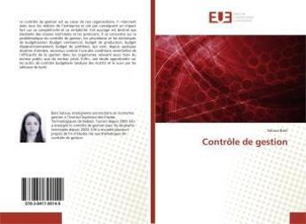 Couverture du livre « Contrôle de gestion » de Saloua Bani aux éditions Editions Universitaires Europeennes